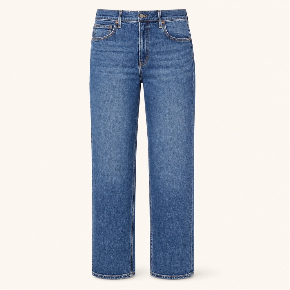 Veronica Beard Leah Jeans Straight Leg Size 30 Blue Stretch Denim Modern USA